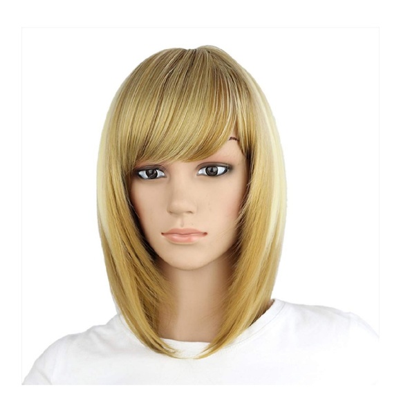 Blonde highlights beauty Wig main image 4